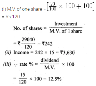 ML Aggarwal Class 10 Solutions for ICSE Maths Chapter 3 Shares and Dividends Ex 3 10