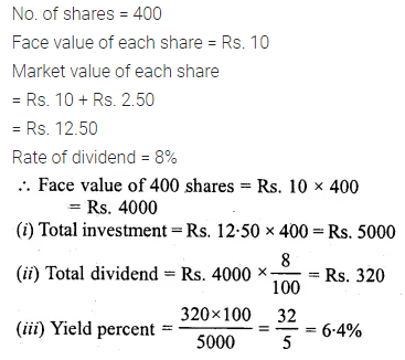 ML Aggarwal Class 10 Solutions for ICSE Maths Chapter 3 Shares and Dividends Ex 3 20