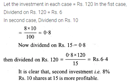 ML Aggarwal Class 10 Solutions for ICSE Maths Chapter 3 Shares and Dividends Ex 3 23