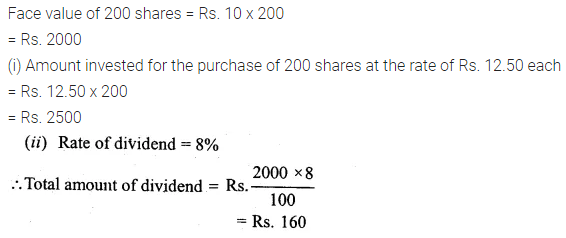 ML Aggarwal Class 10 Solutions for ICSE Maths Chapter 3 Shares and Dividends Ex 3 3