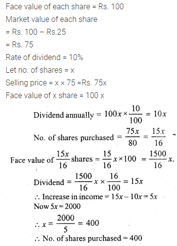 ML Aggarwal Class 10 Solutions for ICSE Maths Chapter 3 Shares and Dividends Ex 3 33