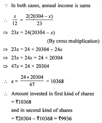 ML Aggarwal Class 10 Solutions for ICSE Maths Chapter 3 Shares and Dividends Ex 3 37