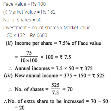 ML Aggarwal Class 10 Solutions for ICSE Maths Chapter 3 Shares and Dividends Ex 3 5