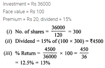 ML Aggarwal Class 10 Solutions for ICSE Maths Chapter 3 Shares and Dividends Ex 3 9