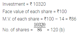 ML Aggarwal Class 10 Solutions for ICSE Maths Chapter 3 Shares and Dividends MCQS 1