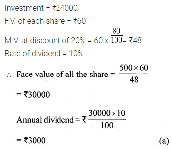 ML Aggarwal Class 10 Solutions for ICSE Maths Chapter 3 Shares and Dividends MCQS 5