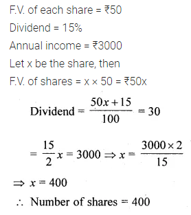 ML Aggarwal Class 10 Solutions for ICSE Maths Chapter 3 Shares and Dividends MCQS 6