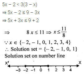 ML Aggarwal Class 10 Solutions for ICSE Maths Chapter 4 Linear Inequations Chapter Test 1