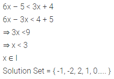 ML Aggarwal Class 10 Solutions for ICSE Maths Chapter 4 Linear Inequations Chapter Test 2