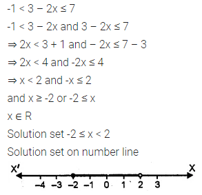 ML Aggarwal Class 10 Solutions for ICSE Maths Chapter 4 Linear Inequations Chapter Test 4