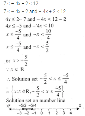 ML Aggarwal Class 10 Solutions for ICSE Maths Chapter 4 Linear Inequations Chapter Test 6