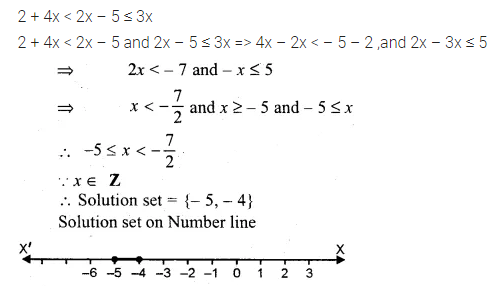 ML Aggarwal Class 10 Solutions for ICSE Maths Chapter 4 Linear Inequations Ex 4 19