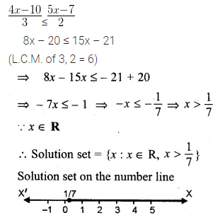 ML Aggarwal Class 10 Solutions for ICSE Maths Chapter 4 Linear Inequations Ex 4 21