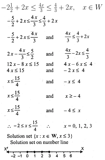 ML Aggarwal Class 10 Solutions for ICSE Maths Chapter 4 Linear Inequations Ex 4 31