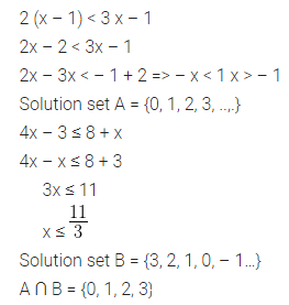 ML Aggarwal Class 10 Solutions for ICSE Maths Chapter 4 Linear Inequations Ex 4 33