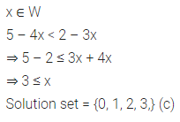 ML Aggarwal Class 10 Solutions for ICSE Maths Chapter 4 Linear Inequations MCQS 3