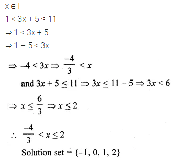 ML Aggarwal Class 10 Solutions for ICSE Maths Chapter 4 Linear Inequations MCQS 4