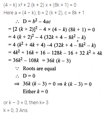 ML Aggarwal Class 10 Solutions for ICSE Maths Chapter 5 Quadratic Equations in One Variable Chapter Test 20