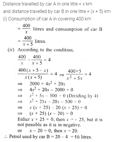 ML Aggarwal Class 10 Solutions for ICSE Maths Chapter 5 Quadratic Equations in One Variable Chapter Test 32