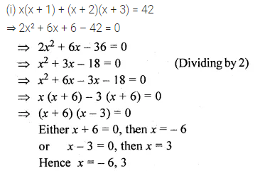 ML Aggarwal Class 10 Solutions for ICSE Maths Chapter 5 Quadratic Equations in One Variable Chapter Test 4