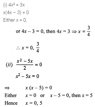 ML Aggarwal Class 10 Solutions for ICSE Maths Chapter 5 Quadratic Equations in One Variable Ex 5.2 1