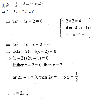 ML Aggarwal Class 10 Solutions for ICSE Maths Chapter 5 Quadratic Equations in One Variable Ex 5.2 19