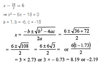 ML Aggarwal Class 10 Solutions for ICSE Maths Chapter 5 Quadratic Equations in One Variable Ex 5.3 20