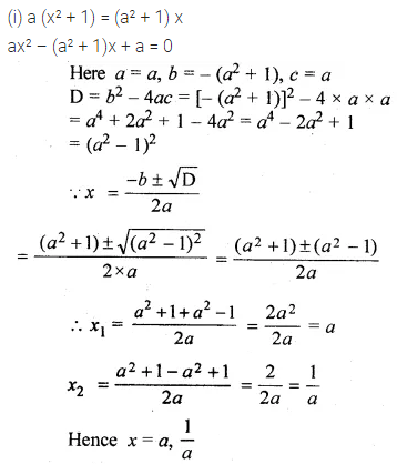 ML Aggarwal Class 10 Solutions for ICSE Maths Chapter 5 Quadratic Equations in One Variable Ex 5.3 8