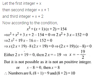 ML Aggarwal Class 10 Solutions for ICSE Maths Chapter 5 Quadratic Equations in One Variable Ex 5.5 9