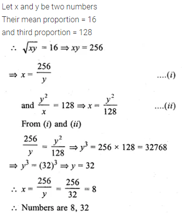 ML Aggarwal Class 10 Solutions for ICSE Maths Chapter 7 Ratio and Proportion MCQS 20