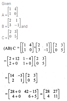 ML Aggarwal Class 10 Solutions for ICSE Maths Chapter 8 Matrices Chapter Test 7