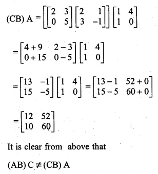 ML Aggarwal Class 10 Solutions for ICSE Maths Chapter 8 Matrices Chapter Test 8