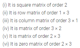 ML Aggarwal Class 10 Solutions for ICSE Maths Chapter 8 Matrices Ex 8.1 1