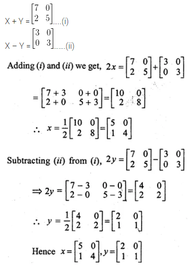 ML Aggarwal Class 10 Solutions for ICSE Maths Chapter 8 Matrices Ex 8.2 10