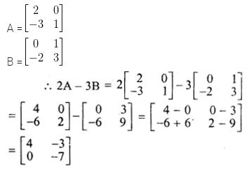 ML Aggarwal Class 10 Solutions for ICSE Maths Chapter 8 Matrices Ex 8.2 2