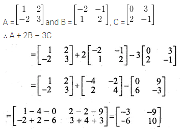 ML Aggarwal Class 10 Solutions for ICSE Maths Chapter 8 Matrices Ex 8.2 5