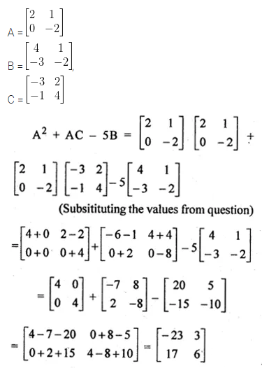 ML Aggarwal Class 10 Solutions for ICSE Maths Chapter 8 Matrices Ex 8.3 16