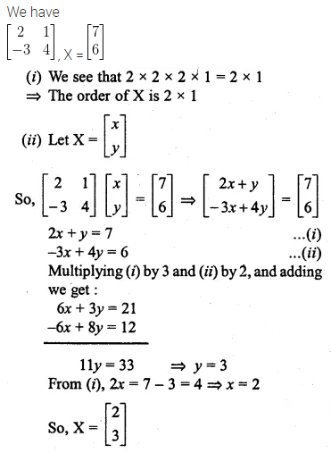 ML Aggarwal Class 10 Solutions for ICSE Maths Chapter 8 Matrices Ex 8.3 37