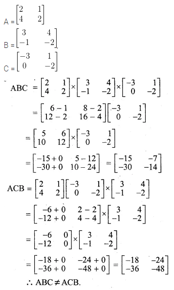 ML Aggarwal Class 10 Solutions for ICSE Maths Chapter 8 Matrices Ex 8.3 7