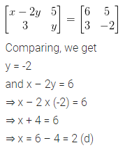 ML Aggarwal Class 10 Solutions for ICSE Maths Chapter 8 Matrices MCQS 4