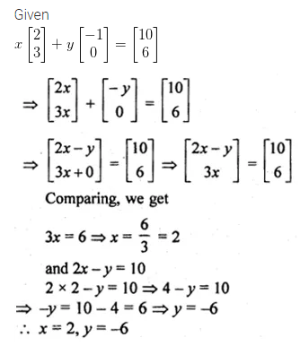 ML Aggarwal Class 10 Solutions for ICSE Maths Chapter 8 Matrices MCQS 6