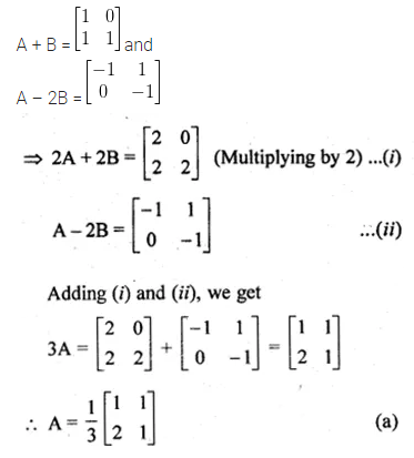 ML Aggarwal Class 10 Solutions for ICSE Maths Chapter 8 Matrices MCQS 8