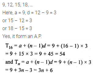 ML Aggarwal Class 10 Solutions for ICSE Maths Chapter 9 Arithmetic and Geometric Progressions Chapter Test 3