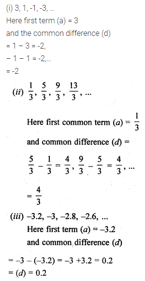 ML Aggarwal Class 10 Solutions for ICSE Maths Chapter 9 Arithmetic and Geometric Progressions Ex 9.1 1