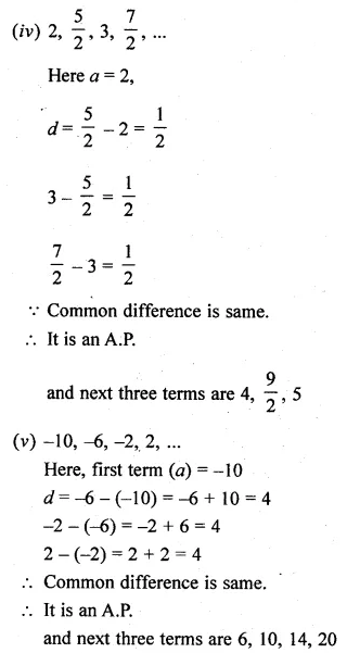 ML Aggarwal Class 10 Solutions for ICSE Maths Chapter 9 Arithmetic and Geometric Progressions Ex 9.1 4