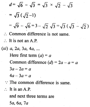 ML Aggarwal Class 10 Solutions for ICSE Maths Chapter 9 Arithmetic and Geometric Progressions Ex 9.1 7