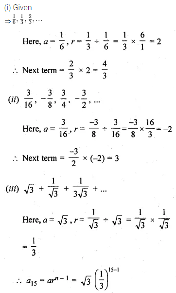 ML Aggarwal Class 10 Solutions for ICSE Maths Chapter 9 Arithmetic and Geometric Progressions Ex 9.4 1