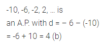 ML Aggarwal Class 10 Solutions for ICSE Maths Chapter 9 Arithmetic and Geometric Progressions MCQS 1