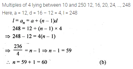 ML Aggarwal Class 10 Solutions for ICSE Maths Chapter 9 Arithmetic and Geometric Progressions MCQS 24