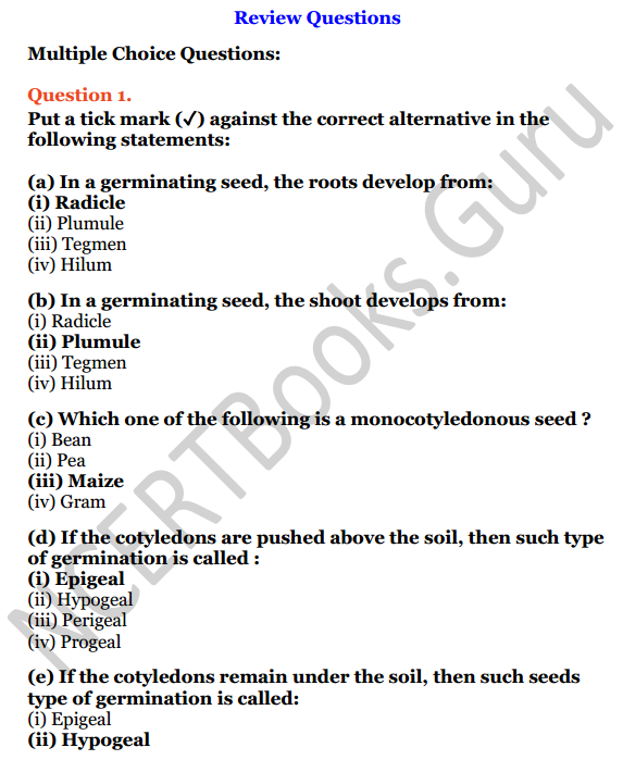 Selina Concise Biology Class 6 ICSE Solutions Chapter 2 The Flower 1